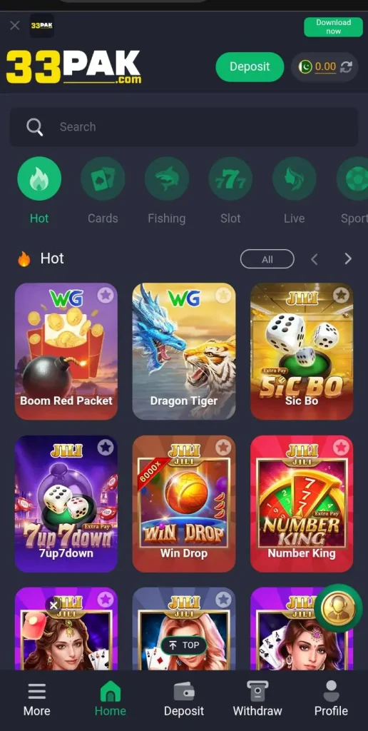 33PAK Game lobby image